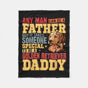 Special Golden Retriever Papa Vaders Dag Hond Lov Fleece Deken
