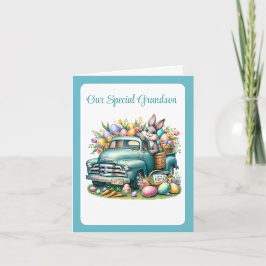 Special Grandson Easter Card Feestdagen Kaart (Voorkant)