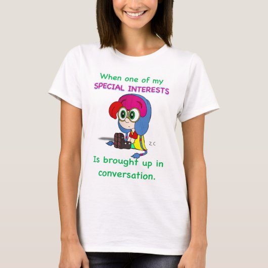 Special interests shirt (women) (Voorkant)