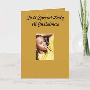 Special Lady Christmas Card Feestdagen Kaart