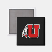 Special Logo Utah Utes Sticker  Magneet (Voorkant / Achterkant)