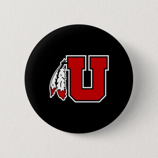 Special Logo Utah Utes Sticker  Ronde Button 5,7 Cm (Voorkant)