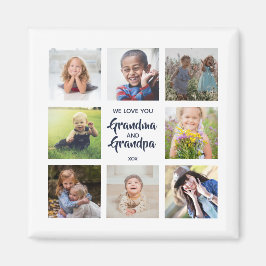 Special Magnet 8 Foto's voor Grandma Grandpa Magneet