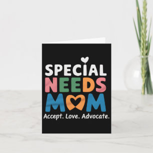 Special Needs Mom Moederdag Mama Daughter Son PR Kaart