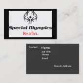 Special Olympics Visitekaartje (Voorkant / Achterkant)