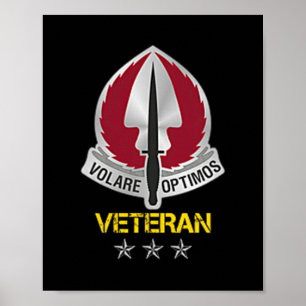 Special Operations Aviation Command Logo Veteraan Poster