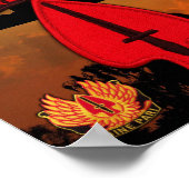 Special Ops LRRRPS LRRP Recon Veterans voor leger  Poster (Hoek)