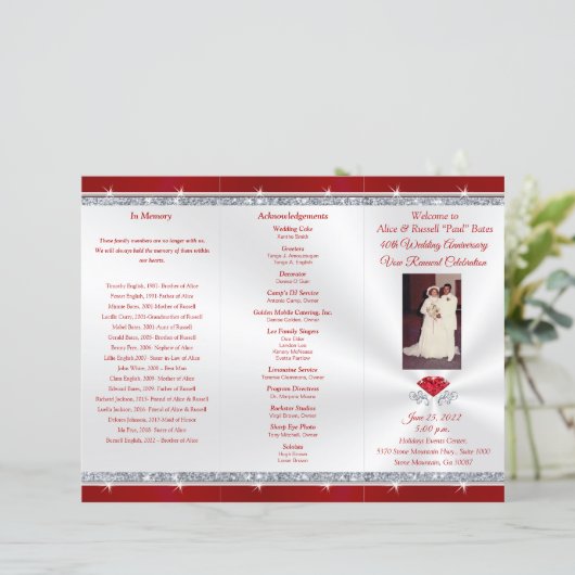 Special Order, 40th Jubileum Programme for Alice (Staand voorkant)