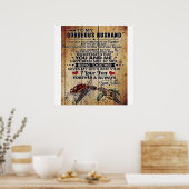Special Present For Dad | To My Husband Letter | Poster (Keuken)