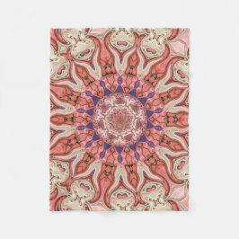 Special Seven Pinks Mandala Small Fleece Blanket