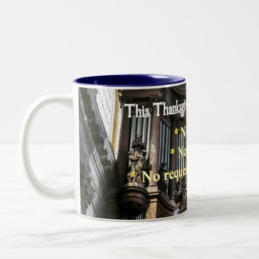 Special thanksgiving mug for organists (Gauche)