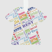 Speciale 25e gepersonaliseerde cadeautjes van de B Ornament (achterkant)