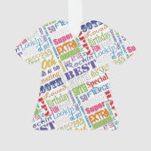 Speciale 50e verjaardag Persoonlijke cadeautjes vo Ornament (achterkant)