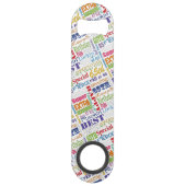 Speciale 65e gepersonaliseerde cadeautjes van de B Speed Flessenopener (Voorkant)