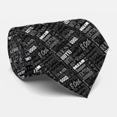 Speciale 80e verjaardagsfeestje gepersonaliseerde  stropdas (Opgerold)