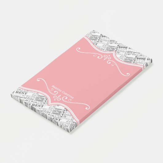 Speciale 90e verjaardag Persoonlijke cadeaus voor Post-it® Notes (Schuin)