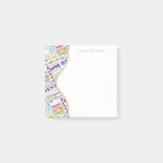 Speciale 95e verjaardagsfeestje gepersonaliseerde  post-it® notes (Voorkant)