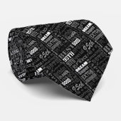 Speciale 95e verjaardagsfeestje gepersonaliseerde stropdas (Opgerold)