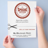 Speciale aanbieding flyer (Hand)