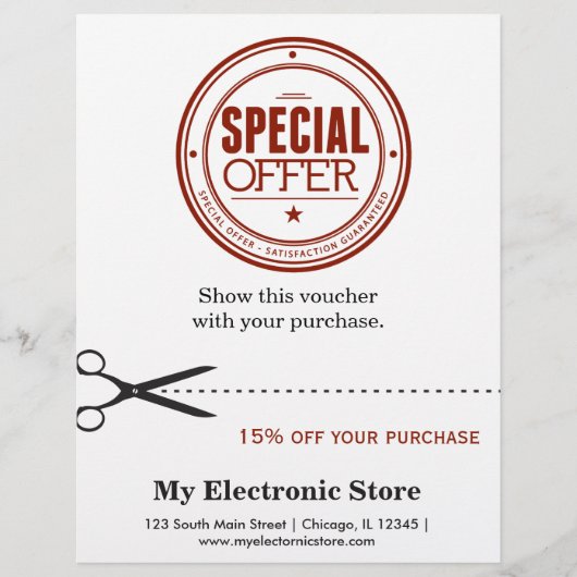 Speciale aanbieding flyer (Voorkant)