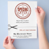 Speciale aanbieding flyer (Hand)