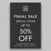 Speciale aanbieding l Korting Eindreductie Logo & Poster