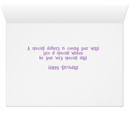 Speciale aanbieding - Verjaarkaart (Binnen Horizontaal (Onder))