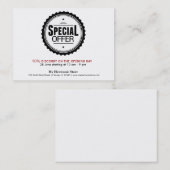 Speciale aanbieding visitekaartje (Voorkant / Achterkant)