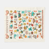 Speciale ABC Animal Fleece Blanket Deken (Voorkant (Horizontaal))