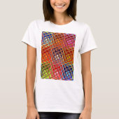 Speciale Abstracte kerstkleuren T-shirt (Voorkant)