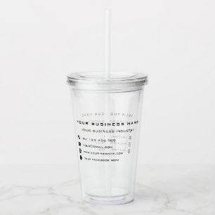 Speciale acties voor bedrijven - modern acryl drinkbeker