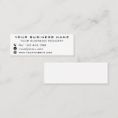 Speciale acties voor bedrijven - modern mini visitekaartje (Voorkant / Achterkant)