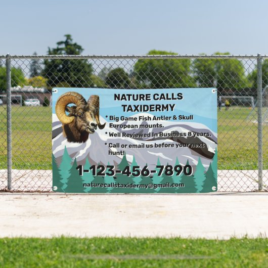 Speciale acties voor Taxidermy-winkels aanpassen Spandoek (Insitu)