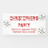 Speciale Agent Top Secret Party Banner (Horizontaal)