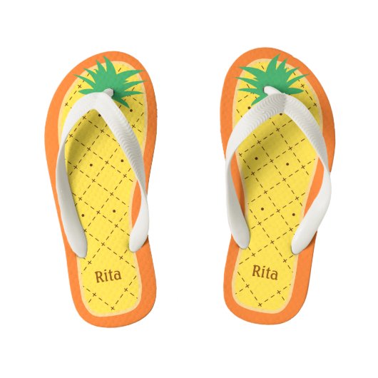 Speciale ananassen Funny Tropical Fruit Kinder Teenslippers (Voetbed)