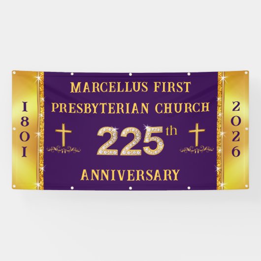 Speciale bestelling, 225ste verjaardagsbanner van spandoek (Horizontaal)