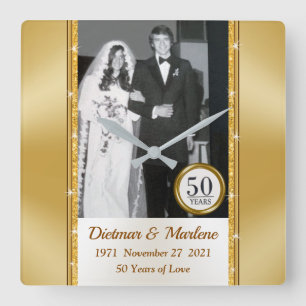 Speciale bestelling 50e Jubileum klok met foto