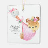 Speciale bezorging baby's eerste kerstBeer Keramisch Ornament (Links)
