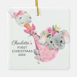 Speciale bezorging baby's eerste kerstfeest keramisch ornament