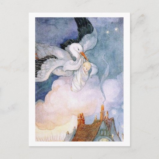 Speciale bezorging – Nieuwe baby Aankondigingskaart (Voorkant)