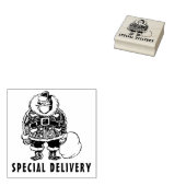 speciale bezorgingskerstman 	rubberstempel (Gestempeld)