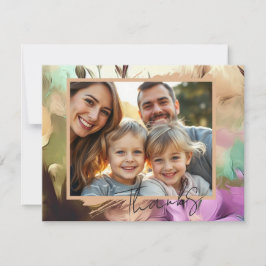 Speciale Bloemfoto Dank u kaart Notitiekaartje