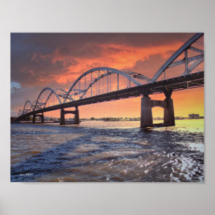 Speciale brug over de Mississippi Poste Poster