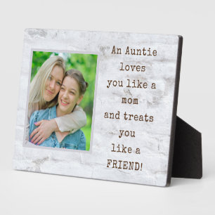 Speciale cadeau! AUNT-fotoPlaque met Easel Fotoplaat