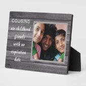 Speciale cadeau! Cousins Photo Plaque Fotoplaat (Zijkant)