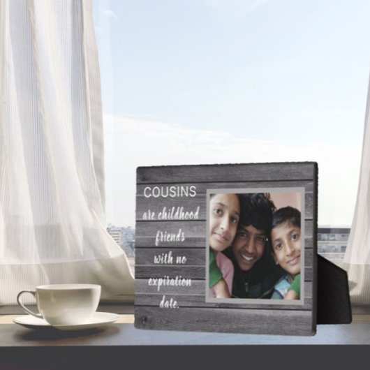 Speciale cadeau! Cousins Photo Plaque Fotoplaat