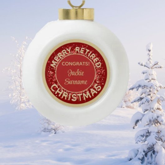 Speciale cadeau! Vroege kerstversiering in ruste Keramische Bal Ornament