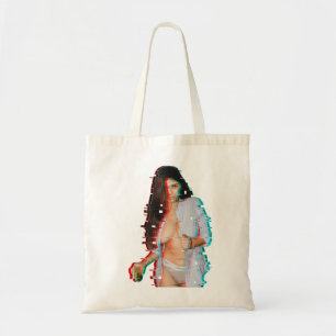 Speciale Cadeaus Mannen Mia Khalifa Glitched Art Tote Bag