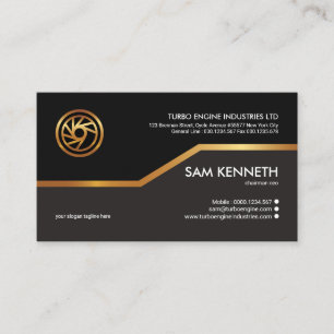 Speciale Creative Faux Gold Line Elegant CEO Visitekaartje