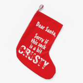 Speciale Crusty Sock Stocking Kleine Kerstsok (Voorkant (Hangend))